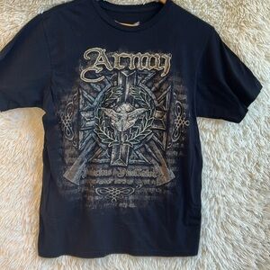 Apprime courage about graphic black military style with dragon cross Sz large